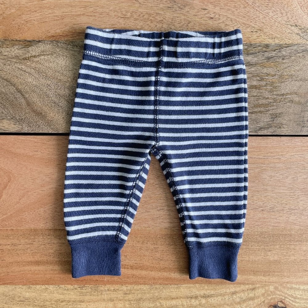 $2 Carter’s baby legging blue stripes 3m baby pant joggers girl boy kids